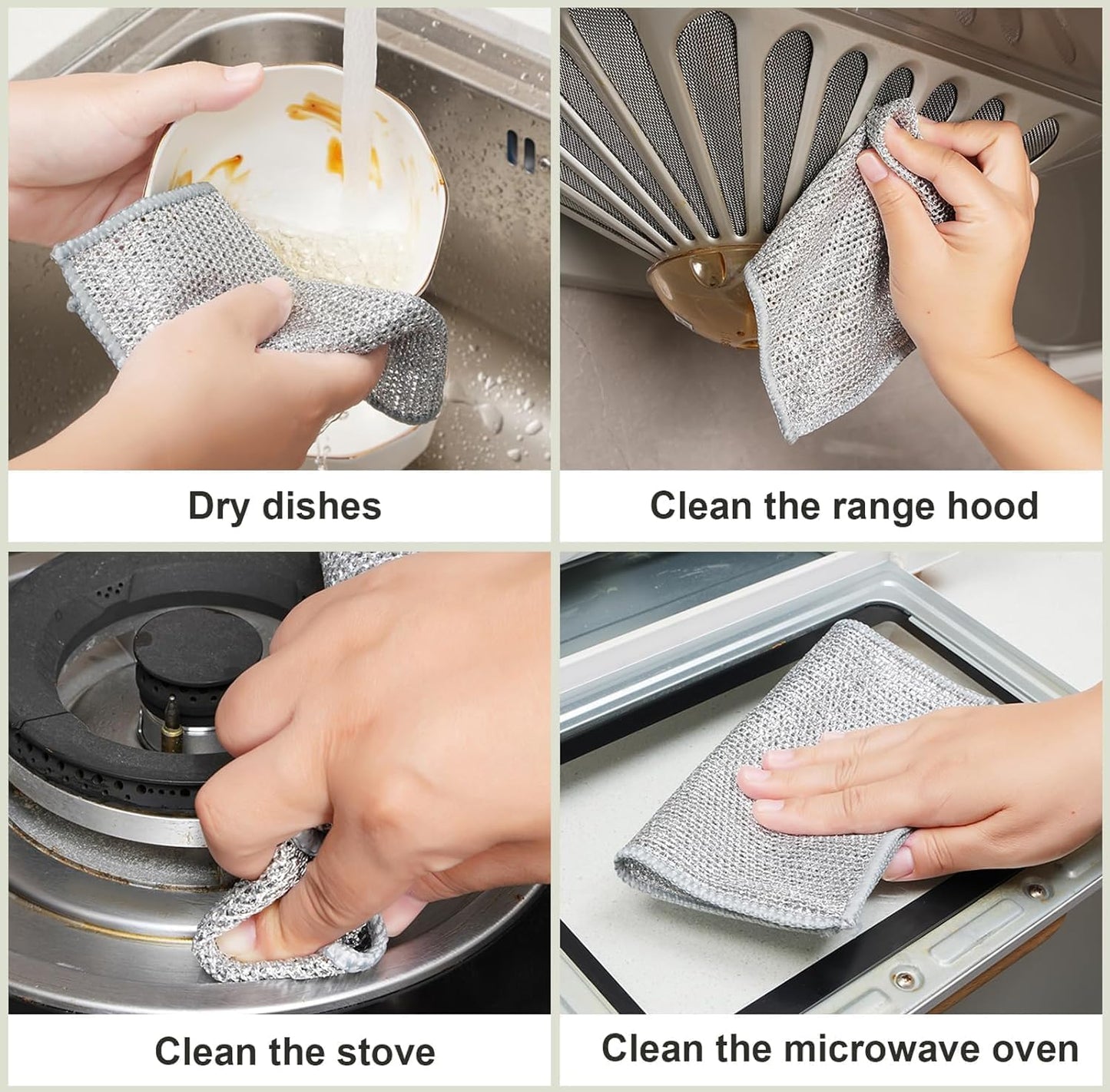 Scrub’n’Shine DishRag: RE-USABLE & MULTI-PURPOSE (Available in packs)