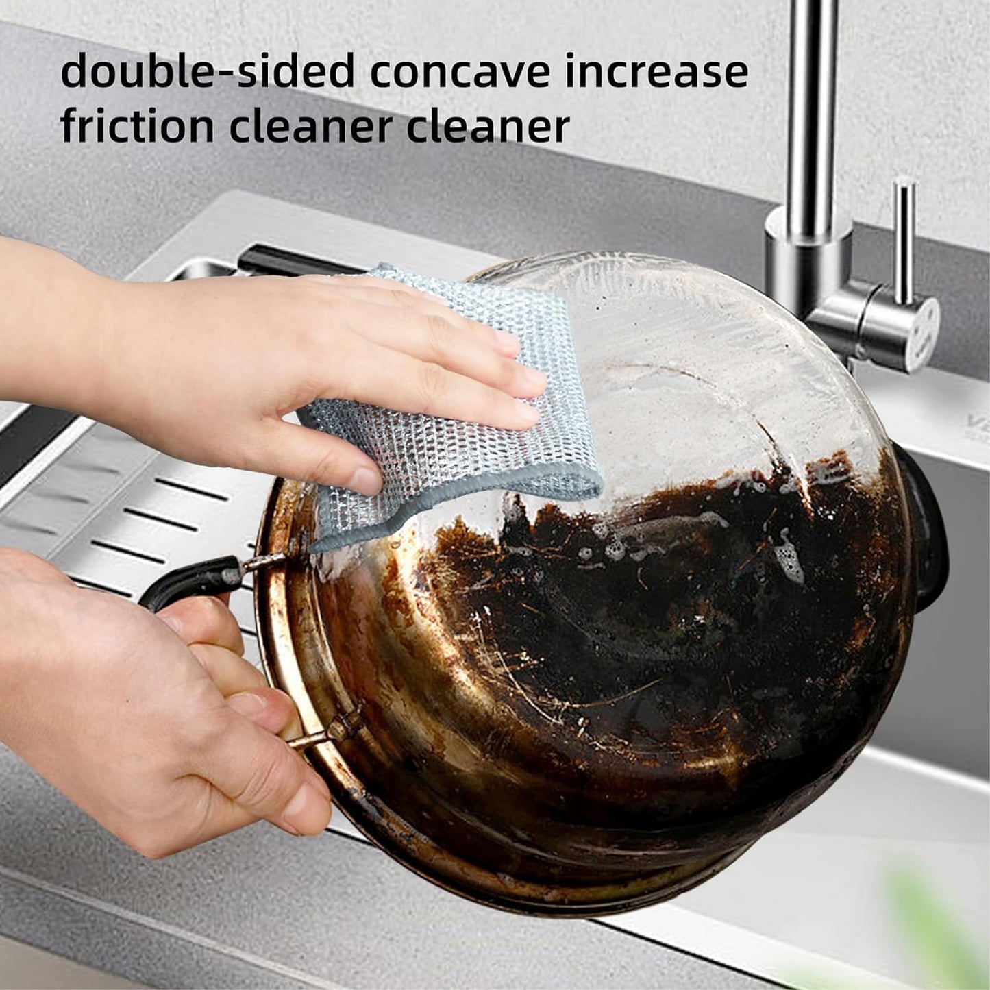 Scrub’n’Shine DishRag: RE-USABLE & MULTI-PURPOSE (Available in packs)