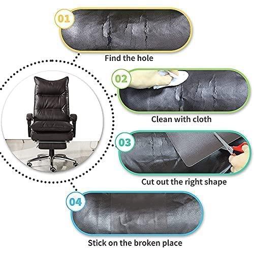 QuickFix Leather Repair Roll - Versatile Black - 30x60cm