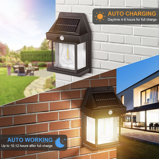 Auto-Charging Wireless Solar Bulb Wall Lamp