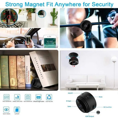 StealthGuard Ultra-Mini CCTV: Magnetic, Compact & Rechargeable