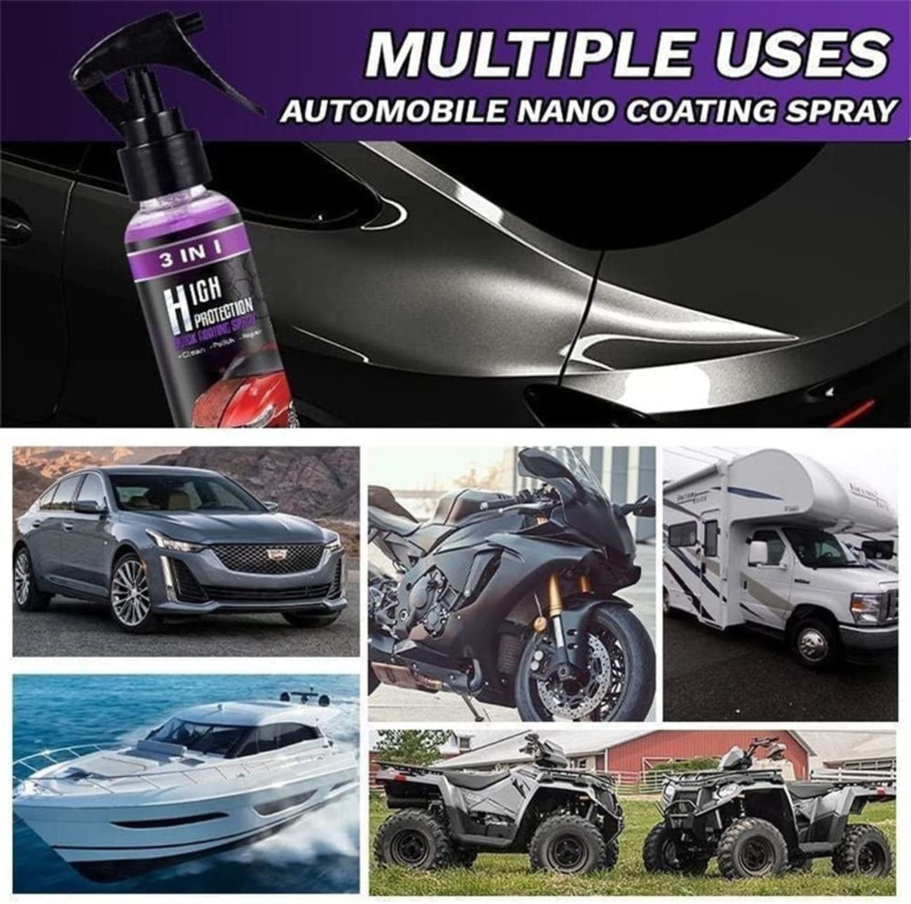 Rayhomg Armor Shine fortify liquid - Car & Bikes (Packaging may differ)